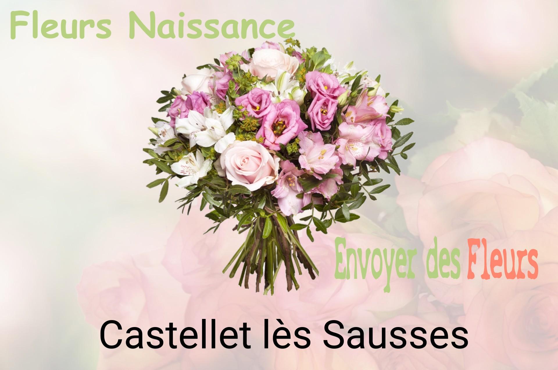 Bouquet de fleurs de naissance livré à Castellet-lès-Sausses